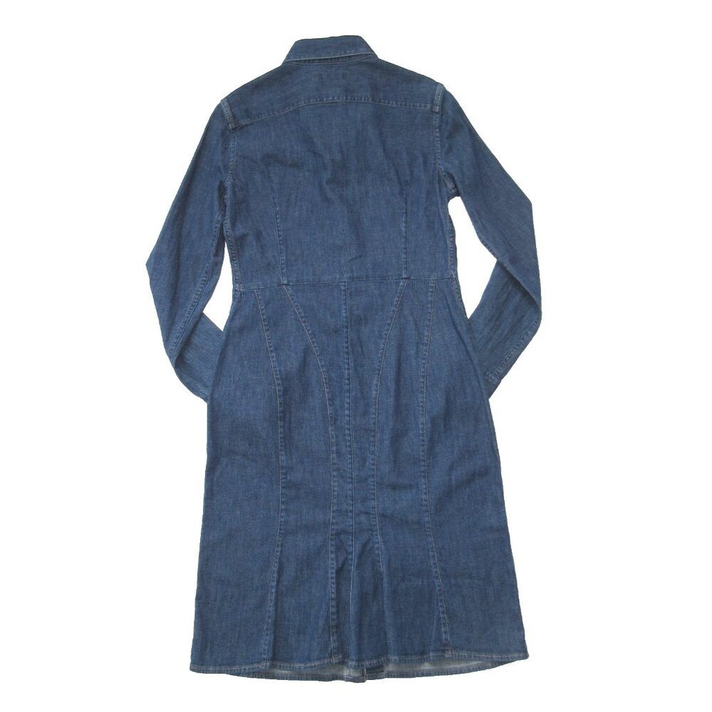 NWT Polo Ralph Lauren Stretch Denim Shirt Dress in Medium Indigo Blue 6 - Picture 6 of 6